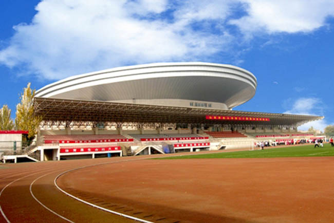 巴音郭楞体育场看台网架工程