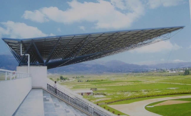 巴音郭楞体育场看台网架工程